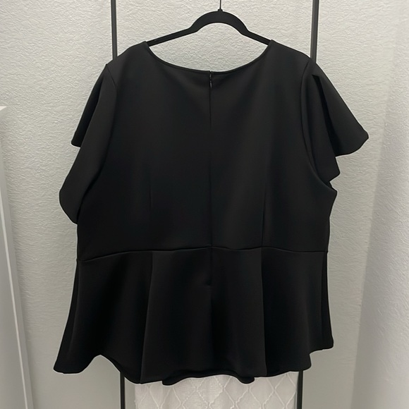 NWT eloquii black peplum top size 26 - Picture 3 of 6